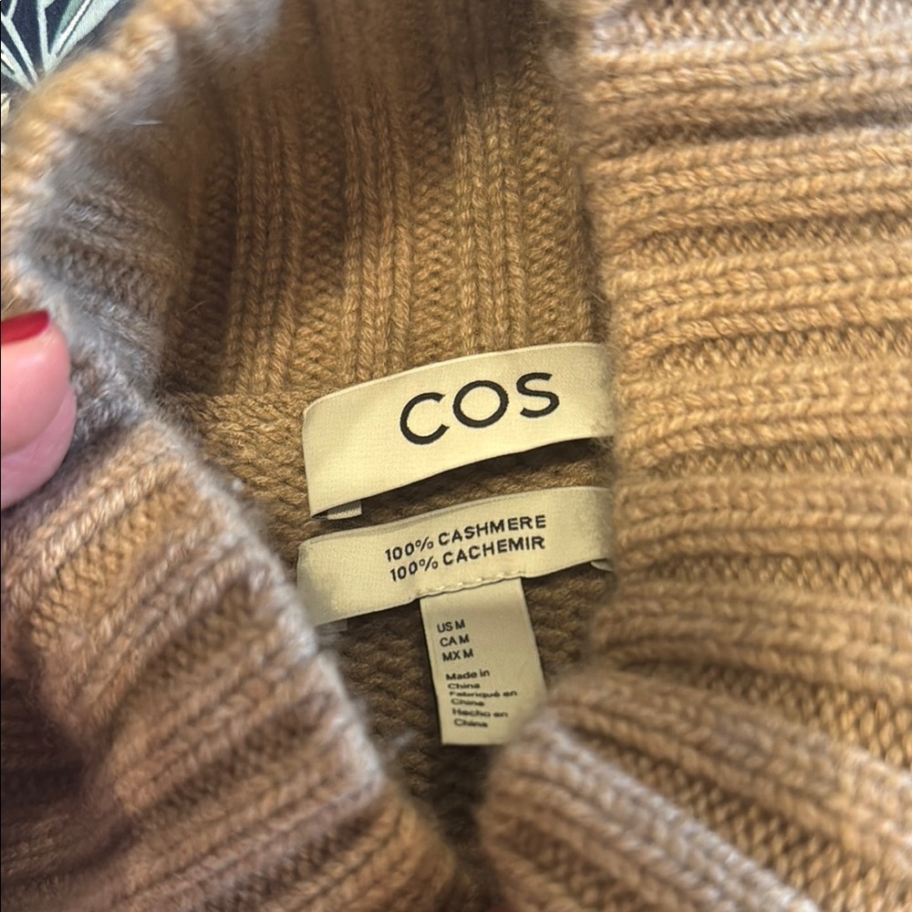 Cos Chunky Pure Cashmere Turtleneck Sweater - Picture 2 of 5